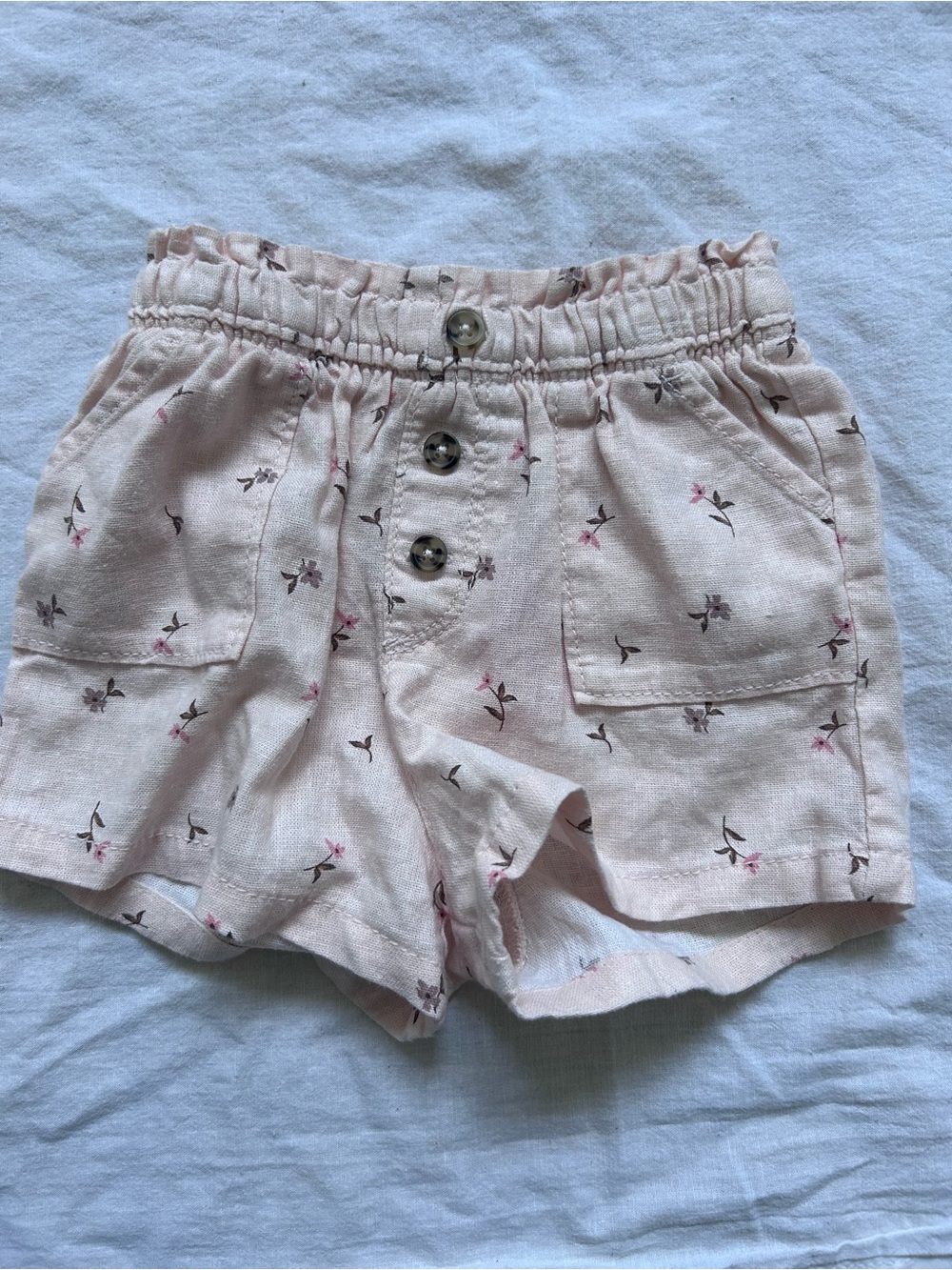 Old Navy Pink Floral Casual Kids Shorts